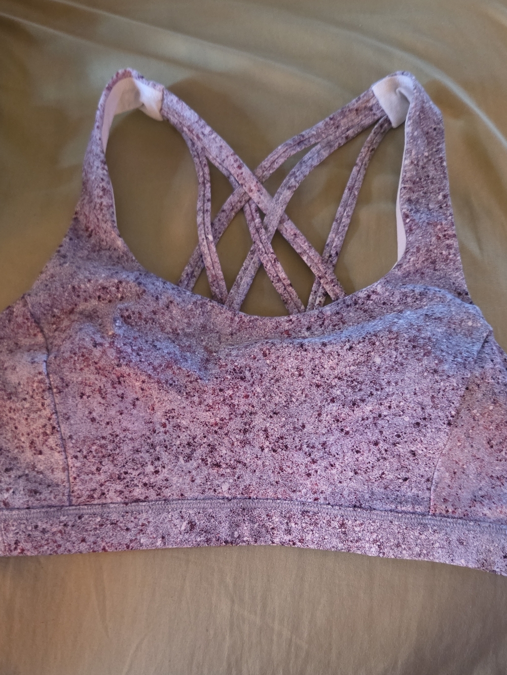 lululemon athletica Purple Heather Strappy Sports Bra